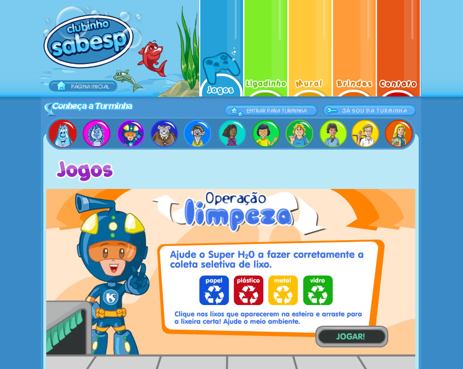 Coleta seletiva: jogo educativo